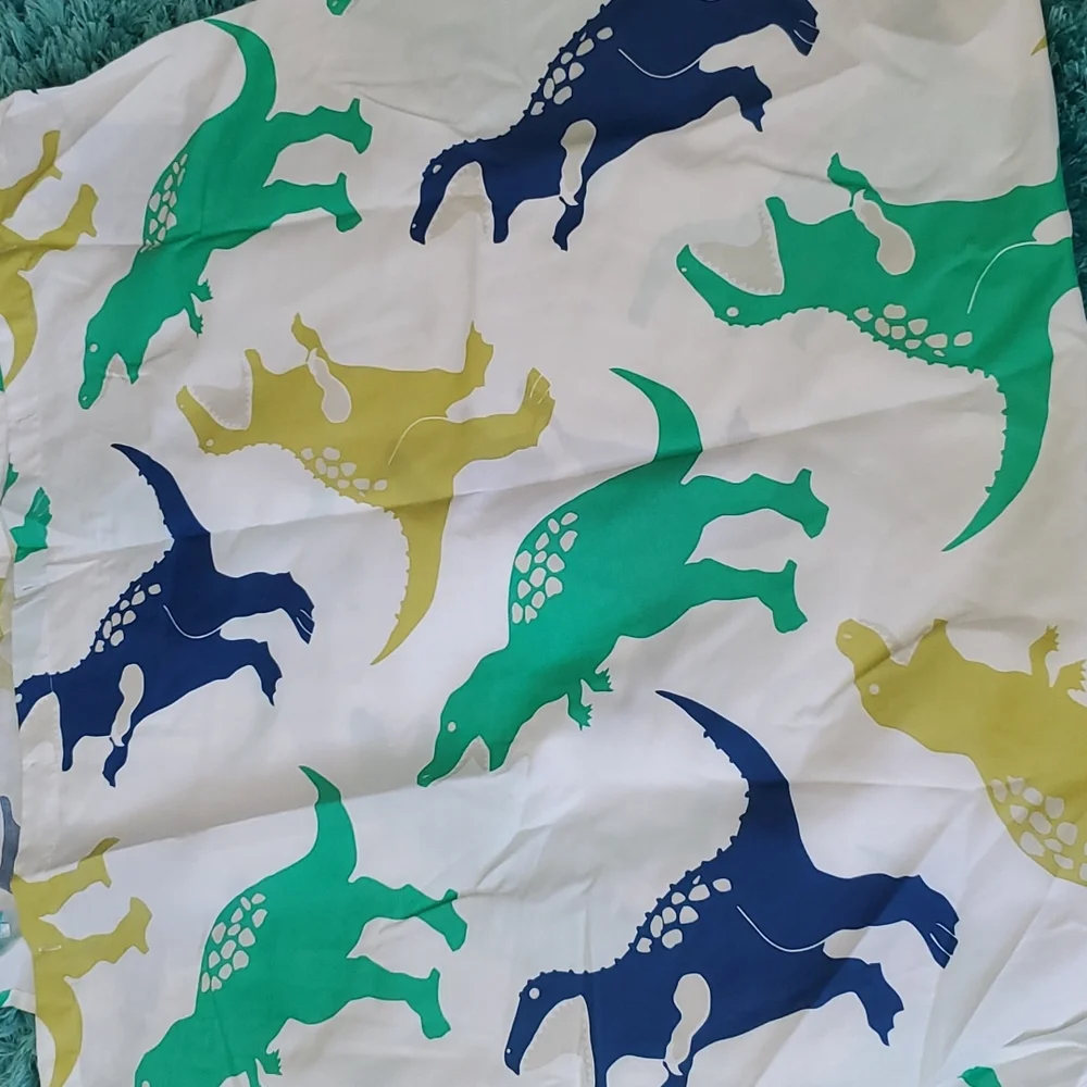 70 x 70 fabric dinosaur shower curtain